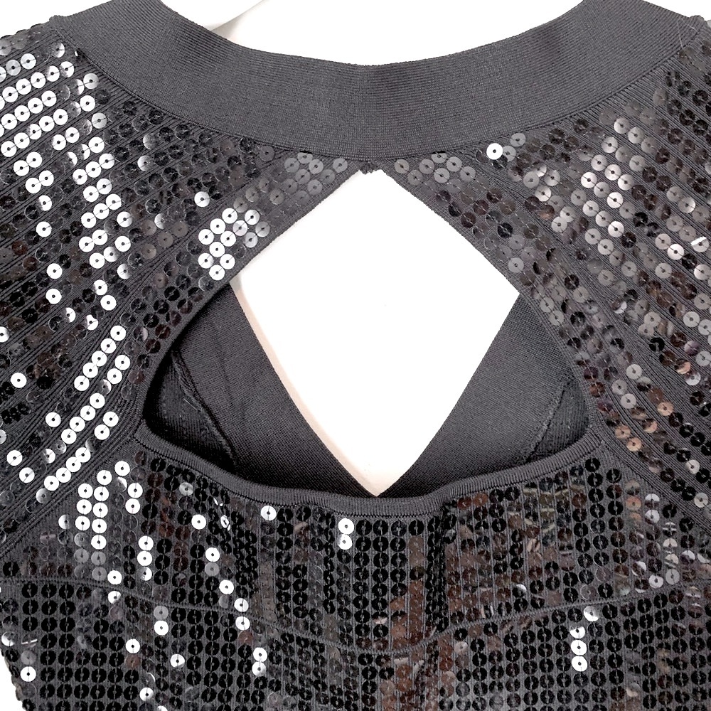 Guess by Marciano size S black sequin dress - Picture 11 of 13